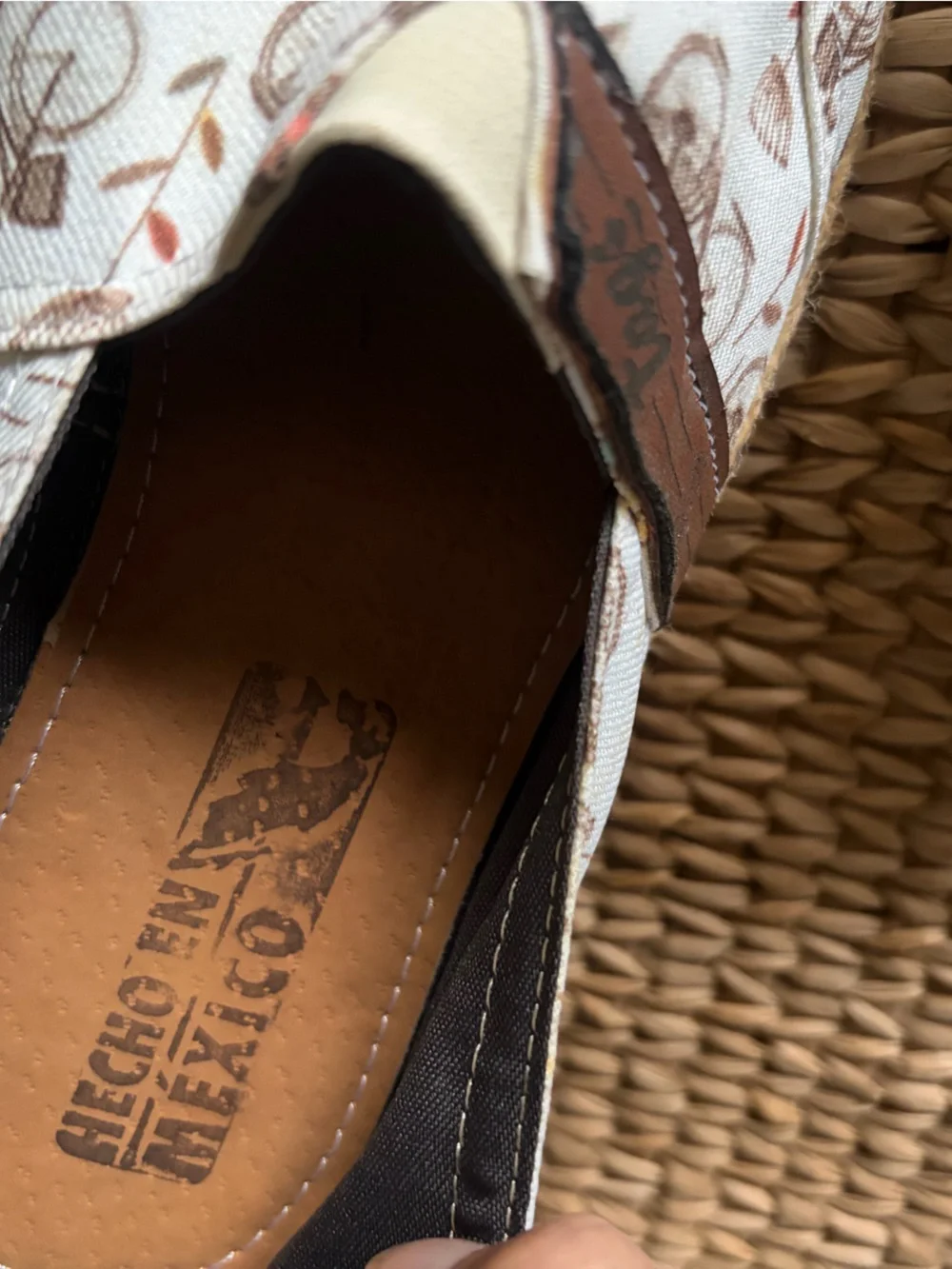 Tags Espadrille Slip on Shoes in with Bicycle Print Artisan Made